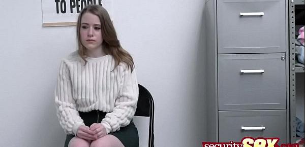 Petite teen thief is making a sex deal